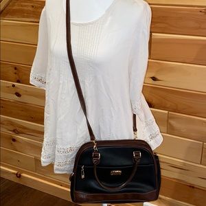 Rosetti purse. Brown and black leather.